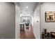 Hallway view toward living space featuring stainless appliances and window view at 8255 Las Vegas Blvd # 1219, Las Vegas, NV 89123