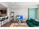 Living room view with barstool seating area looking into the kitchen at 8255 Las Vegas Blvd # 1219, Las Vegas, NV 89123