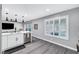 Bright kitchen with stainless steel appliances and white cabinetry offers modern appeal at 8316 Maplestar Rd, Las Vegas, NV 89128