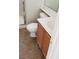 Bright bathroom featuring tiled floors, a shower stall, a vanity, and a toilet at 8749 Brilliant Star Dr, Las Vegas, NV 89178