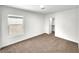 Bedroom featuring neutral carpet and a single window at 9609 Rolling Thunder Ave, Las Vegas, NV 89148