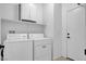 This laundry room features a washer, dryer and extra storage at , North Las Vegas, NV 89084