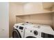 Convenient laundry room features modern, front-loading washer and dryer for efficient laundry care at 10456 Prairie Schooner Ave, Las Vegas, NV 89129