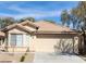 Charming home featuring a neutral stucco exterior and a two-car garage at 11076 Zampino St, Las Vegas, NV 89141