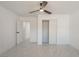 Clean bedroom showcasing marble floors, closet, and entry to another room creating an open, accessible space at 1227 San Gabriel Ave, Henderson, NV 89002