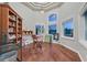 Bright studio space with ample natural light, hardwood floors, and creative setup, ideal for artistic endeavors at 1809 White Hawk Ct, Las Vegas, NV 89134