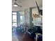 Chic living space featuring modern seating, decorative columns, and expansive windows at 200 W Sahara Ave # 3510, Las Vegas, NV 89102