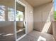 Outdoor patio space with sliding glass door at 231 W Horizon Ridge Pkwy # 212, Henderson, NV 89012