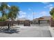 Community gates with stone pillars guard a beautiful Solera neighborhood at 2453 Vivid Sky Pl, Henderson, NV 89044