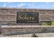 Stone sign for The Villas at Solera by Del Webb at 2453 Vivid Sky Pl, Henderson, NV 89044