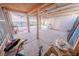 Spacious covered garage with concrete floor and corrugated steel roof and walls at 2906 Cedar Ave, Las Vegas, NV 89101
