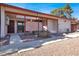 Single-story home with gated courtyard and desert landscaping at 417 N Lamb Blvd # E, Las Vegas, NV 89110