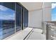 Wide balcony with glass railings offers stunning city views and bright sunshine at 4381 W Flamingo Rd # 3809, Las Vegas, NV 89103