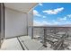 Condo balcony with panoramic city and mountain views at 4381 W Flamingo Rd # 3809, Las Vegas, NV 89103