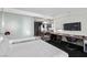 Bright bedroom features a kitchenette, workspace, and modern finishes at 4381 W Flamingo Rd # 3809, Las Vegas, NV 89103