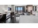 Modern bedroom with a sitting area featuring city views and modern decor at 4381 W Flamingo Rd # 3809, Las Vegas, NV 89103