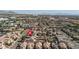 Neighborhood aerial view featuring the home's proximity to local amenities and neighborhood landscape at 4562 Sparwood Dr, Las Vegas, NV 89147