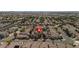 This aerial view captures the property's ideal placement in a well-maintained community near the highway at 4562 Sparwood Dr, Las Vegas, NV 89147