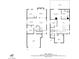 Floor plan of both stories showing the layout of the house, including the kitchen, bedrooms, garage, and balcony at 4562 Sparwood Dr, Las Vegas, NV 89147