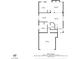 Detailed floor plan showcasing the layout of the home, including the kitchen, living room, and garage at 4562 Sparwood Dr, Las Vegas, NV 89147