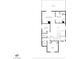 Black and white second story floor plan featuring a balcony, primary bedroom, laundry, loft, and two bathrooms at 4562 Sparwood Dr, Las Vegas, NV 89147