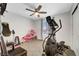 Comfortable bedroom offering a ceiling fan and neutral colored carpet at 5236 Krista Alethea St, North Las Vegas, NV 89031