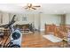 Spacious loft area featuring hardwood floors and natural lighting, perfect for multiple uses at 5507 Gemini Bridges St, Las Vegas, NV 89130