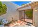 Open patio with sliding glass door at 5713 Whiteridge Ave, Las Vegas, NV 89107