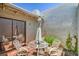 Comfortable patio space with patio furniture and privacy at 5713 Whiteridge Ave, Las Vegas, NV 89107