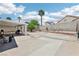 Large backyard showcasing a covered patio and ample space for landscaping or recreational use at 628 Bay Bridge Dr, North Las Vegas, NV 89032