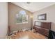 Bedroom with a large window providing plenty of natural light at 628 Bay Bridge Dr, North Las Vegas, NV 89032