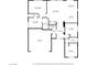 Detailed floor plan showing the layout of the home, including the bedrooms, bathrooms, living spaces, and garage at 7824 Faith Ct, Las Vegas, NV 89131