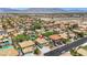Beautiful aerial shot of a neighborhood with scenic mountain views, showcasing residential living at 8224 Fawn Meadow Ave, Las Vegas, NV 89149