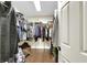 Spacious walk-in closet with ample shelving and hardwood floors at 8224 Fawn Meadow Ave, Las Vegas, NV 89149