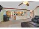 View of the open living room and kitchenette at 928 Aspen Valley Ave, Las Vegas, NV 89123
