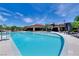 Gorgeous community swimming pool with ample seating and a well-maintained surrounding area at 11 Misty Peaks Ct, Las Vegas, NV 89135