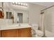 Full bathroom featuring modern fixtures and a shower-tub combo at 1101 Elation Ln # 2, Henderson, NV 89002