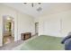 Bedroom with high ceilings, closet, and access to ensuite bathroom at 1101 Elation Ln # 2, Henderson, NV 89002