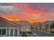 Stunning sunset view over the neighborhood, highlighting the home's ideal location at 1101 Elation Ln # 2, Henderson, NV 89002