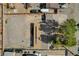 An above shot showing the dirt lot, the house and neighborhood around it at 1847 Stevens St, Las Vegas, NV 89115