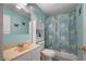 Bathroom with a built-in cabinet next to the toilet at 1847 Stevens St, Las Vegas, NV 89115