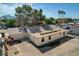 Aerial view of the home's back exterior showing the roof and yard at 1847 Stevens St, Las Vegas, NV 89115