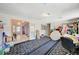Open room boasting unique patterned carpeting, a window, and ample space for various activities at 1847 Stevens St, Las Vegas, NV 89115