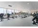 Well-equipped gym featuring cardio machines and floor-to-ceiling windows at 200 W Sahara Ave # 3303, Las Vegas, NV 89102