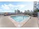 Rooftop hot tub with city views and outdoor seating area at 200 W Sahara Ave # 3303, Las Vegas, NV 89102