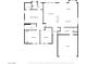 Detailed floor plan showcasing the layout of the kitchen, living room, bedrooms, and garage at 234 Geronimo Ct, Henderson, NV 89074