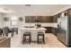 Bright kitchen with a center island, stainless steel appliances, and modern cabinetry at 3716 W Colton Ave, North Las Vegas, NV 89032