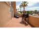 Balcony with seating area and views of the surrounding neighborhood at 414 Crystal Canyon Dr, Mesquite, NV 89027