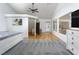 Spacious bedroom with hardwood floors and plush carpet at 414 Crystal Canyon Dr, Mesquite, NV 89027