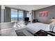Luxurious suite featuring soaking tub, views, and modern comforts at 4381 W Flamingo Rd # 1121, Las Vegas, NV 89103